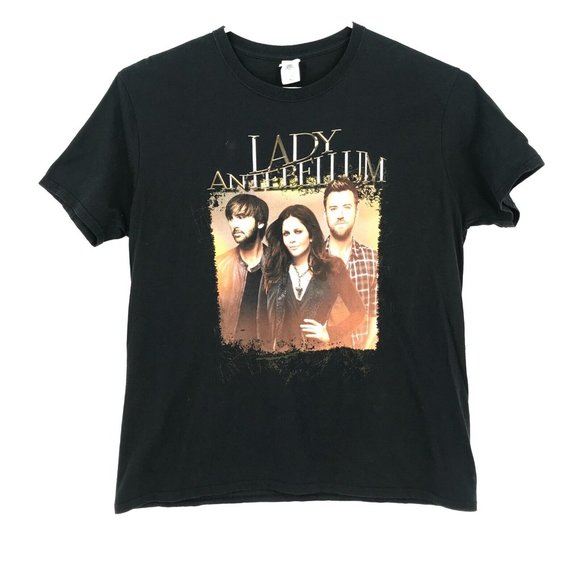 Lady Antebellum Mens Shirt XL Black Short Sleeve Concert Tee Band Tour Music - Picture 1 of 16